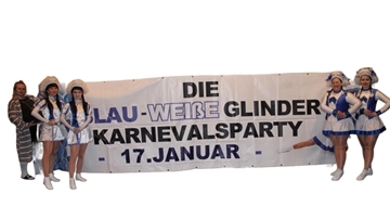 Die "Blau-Weiße-Karnevalsparty" des SV Glinde-Kornbeck steigt am Freitag, 17. Januar. Karten gibt es am 6. Januar im Vorverkauf in der Gaststätte Haase.