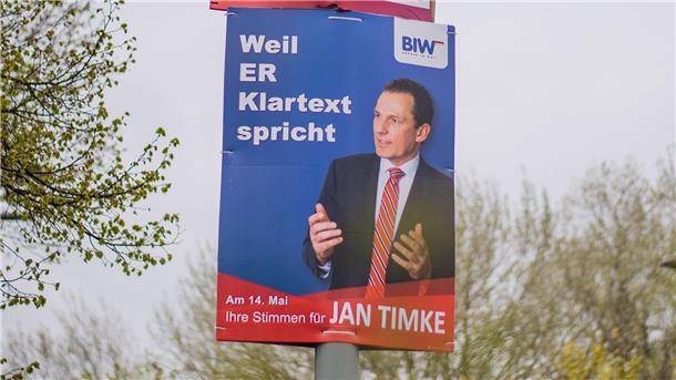 So denken Bremerhavener über das hohe Ergebnis der Bürger in Wut Ein Wahlplakat in Bremerhaven.