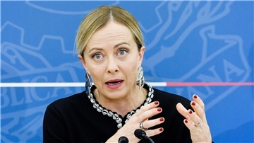 „Die Einrichtungen werden in der Lage sein, bis zu 3000 Migranten gleichzeitig aufzunehmen“: Italiens Ministerpräsidentin Giorgia Meloni.