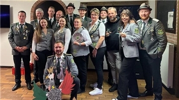 Die erfolgreichen Teilnehmer des Abschlussschießens, das jetzt beim Schützenverein Ostereistedt stattfand.