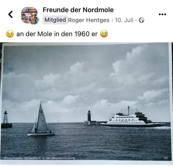 Die Facebook-Gruppe „Freunde der Nordmole“ sammelt Erinnerungen an dieses markante Bremerhavener Bauwerk.