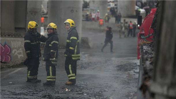 Mexiko: Drei Tote und 70 Verletzte nach Tankwagen-Explosion Die Feuerwehr konnte den Brand löschen.