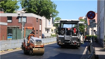 Straßen Maschinen Arbeiten
