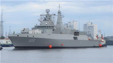 Die Fregatte vom Typ Meko 200 ist eines von mehreren Schiffen, die für die ägyptische Marine gebaut und ausgestattet werden.