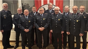 Jubilare der Feuerwehr Tiste