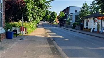 Eine Ortsdurchfahrt.