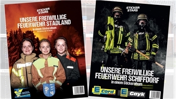 Die Gemeinden Stadland und Schiffdorf bringen jeweils ein Stickersammelheft ihrer örtlichen Feuerwehren heraus. Das Ziel ist, Nachwuchs zu gewinnen.