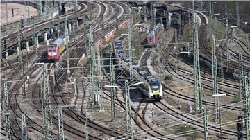 Die Gleisfläche des milliardenschweren Bahnprojekts Stuttgart 21, bei der der Stuttgarter Hauptbahnhof unter die Erde verlegt werden soll.