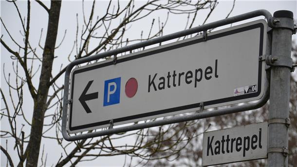 Ein Straßenschild.