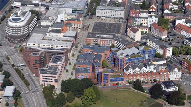 Die Hochschule Bremerhaven aus der Luft.