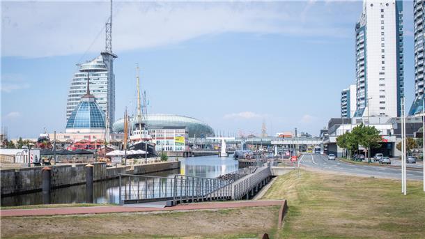 Diese Pläne gibt es für die Verbindung von der Innenstadt zu den Havenwelten Hafen mit Häusern.