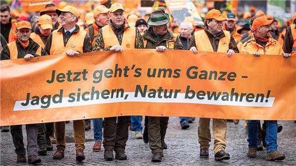 Die Jäger waren aus ganz Deutschland angereist.
