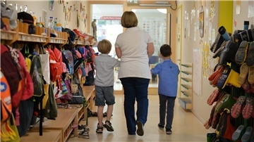 Kinderbetreuung in der Kita.