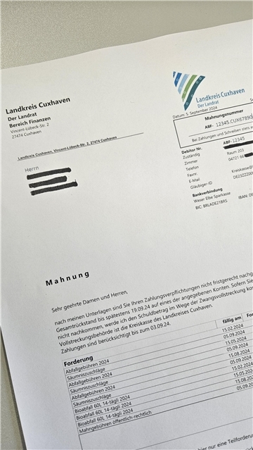 Die Kreisverwaltung Cuxhaven bittet um Verständnis für die hohen Wartezeiten aufgrund zahlreicher Anfragen zur Umstellung der Abfallwirtschaftsgebühren.