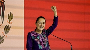 Die linke Regierungskandidatin Claudia Sheinbaum galt als Favoritin bei der Präsidentenwahl in Mexiko. Laut vorläufigen Teilergebnissen erhielt sie die meisten Stimmen.