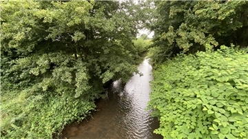 Die Lune: Die verzweigte Geschichte eines Flusses  Die Lune, ein Nebenfluss der Weser bei Beverstedt.