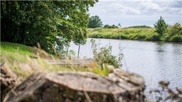 Die Lune im Blick: Derzeit verdunstet so viel Wasser, dass der Pegelstand auch bei geschlossenem Siel nicht steigt.