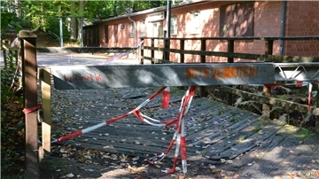 Die Mehde-Brücke am Schießstand in der Zevener Ahe