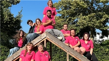 Die Mitglieder der Jugendgruppe „Tusculum“ und ihre Betreuer nahmen an diesem Wochenende am Jugendtheaterfestival des Niederdeutschen Bühnenbundes teil.