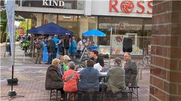 Stände in der Fußgängerzone