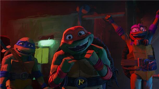Die Filmstarts der Woche Die Ninja Turtles in einer Szene des Films „Teenage Mutant Ninja Turtles: Mutant Mayhem.“