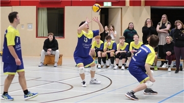 Volleyballer des SV Nordenham in einem Spiel in der Kreisliga
