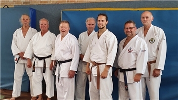 Karatekas des SV Nordenham beim Lehrgang in Eckernförde