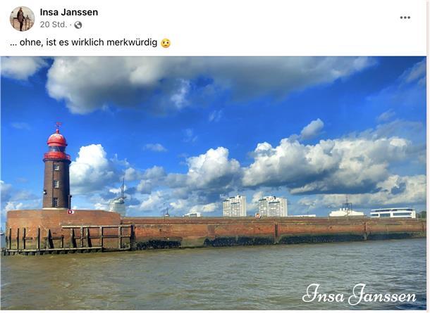 Facebook-Gruppe setzt der Nordmole im Digitalen ein Denkmal Die Nordmole und der Leuchtturm von 1914 hatten Ansichtskarten-Qualitäten.