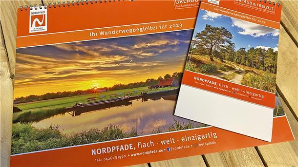 Nordpfade-Jahreskalender 2023 erneut im Doppelpack Der Wander-Kalender 2023.