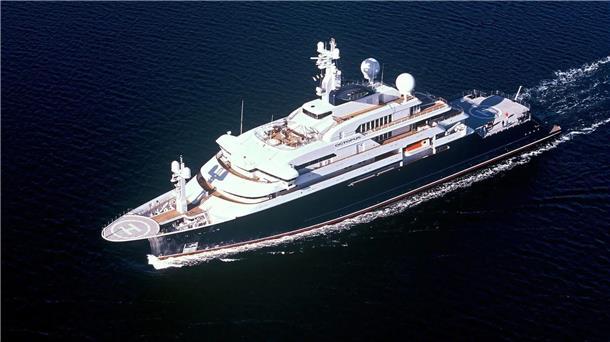 Die Megayacht „Octopus“ 