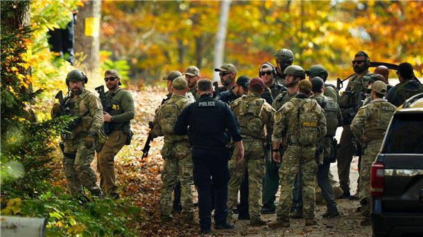 Die Polizei im US-Bundesstaat Maine ist mit einem Großaufgebot im Einsatz.