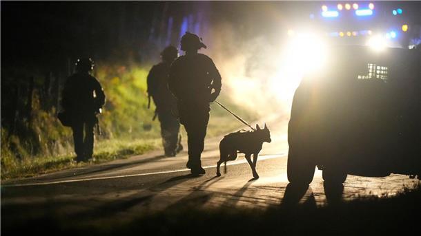 Die Polizei im US-Bundesstaat Maine ist mit einem Großaufgebot im Einsatz.
