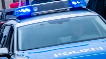 Polizeiauto mit Blaulicht