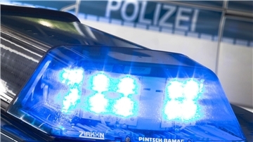 Blaulicht eines Polizeiautos.