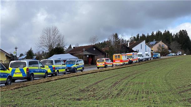 Ex-Soldat nach Großeinsatz der Polizei in U-Haft  Die Polizei war mit einem Großaufgebot im Einsatz.