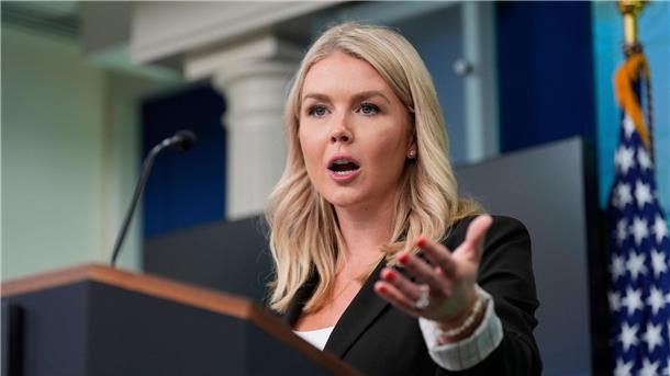 Trump will Pharmakonzerne zu günstigeren Preisen zwingen Die Pressesprecherin des Weißen Hauses, Karoline Leavitt. (Archivfoto)