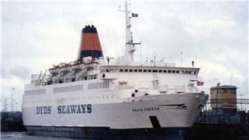 Die „Prinz Oberon“ war vor 40 Jahren zum letzten Mal zwischen Bremerhaven und Harwich unterwegs.
