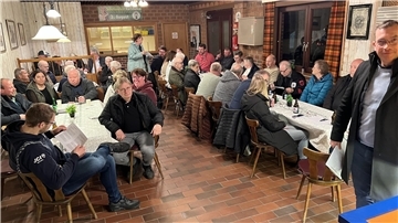 Die Projektgruppe für die Planung des Dorfgemeinschafthauses in Karlshöfen.