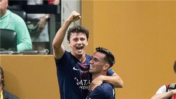Messi raus mit Miami: Ex-Club PSG eine Nummer zu groß Die PSG-Stars hatten allen Grund zum Jubeln.