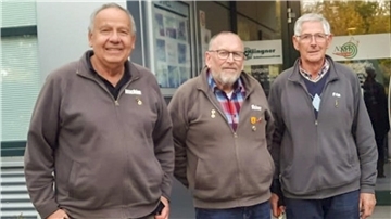 Joachim Renfordt, Reiner Meinen und Fritz Büsing Schützenverein Reitland