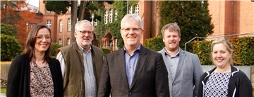Die Schulleitung des Niedersächsischen Internatsygmnasiums (von links): Susanne Welsch, Christian Ehlers, Frank Stegemann, Dr. Matthias Färber und Kristina Nutzenberger.