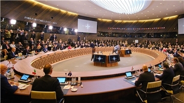 Die Sitzung der Nato-Verteidigungsminister in Brüssel.