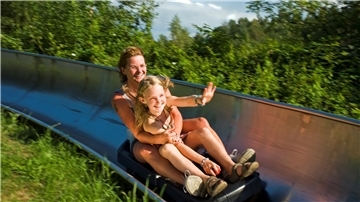 Die Sommerrodelbahn ist immer ein Hit in der Wingst.