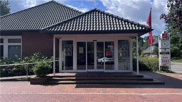 Die Sparkassen-Geschäftsstelle in Elsdorf.