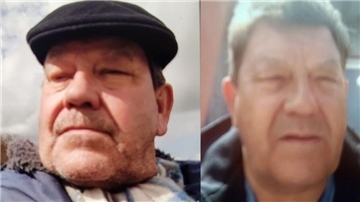 Zwei Fotos eines Mannes. Die Collage zeigt einen Mann, der vermisst wird. Die Polzei hofft auf Hinweise.