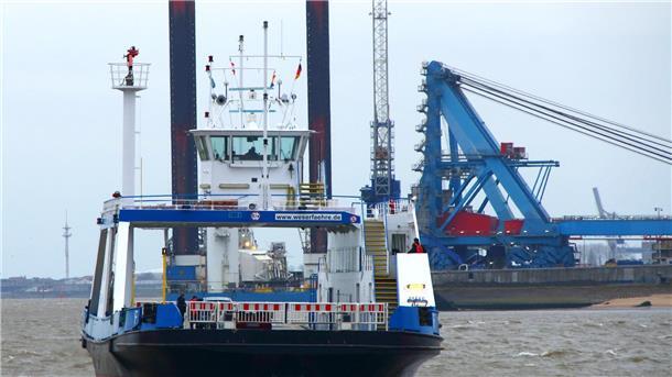 Die Fähre "Bremerhaven"