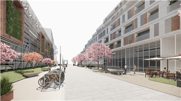Die Stadtverwaltung kann sich freuen: Die Bauanträge für die ersten beiden Bauabschnitte des Werftquartiers sind fertig und werden im Januar eingereicht. So könnte es dort einmal aussehen
