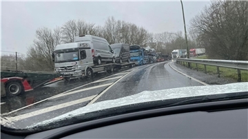 Die Staus, die wartende Lkw verursachen, weil sie nicht auf den Autoterminal gelangen, sollen jetzt verringert werden: Die BLG hat eine Lösung ausgearbeitet, die bereits im April umgesetzt werden kann.