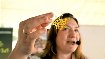 Die Sterneköchin María José Martínez will Bienen vor dem Aussterben retten und setzt sich dafür auch während ihrer Kochshows ein.