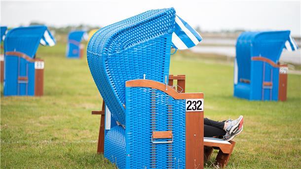 Strandkörbe an der Nordsee